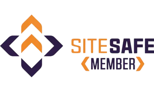SiteSafe certified member recognition for Retaining Walls Kapiti