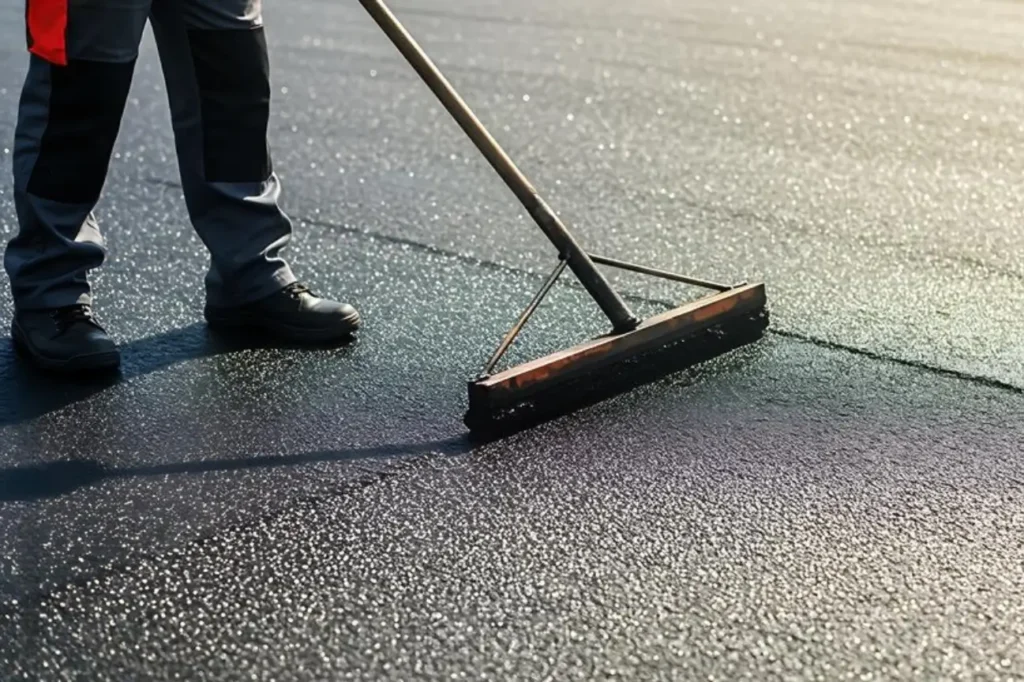 Trusted Asphalt Contractors Company Auckland applying asphalt surface finishing techniques to ensure a smooth and durable pavement.