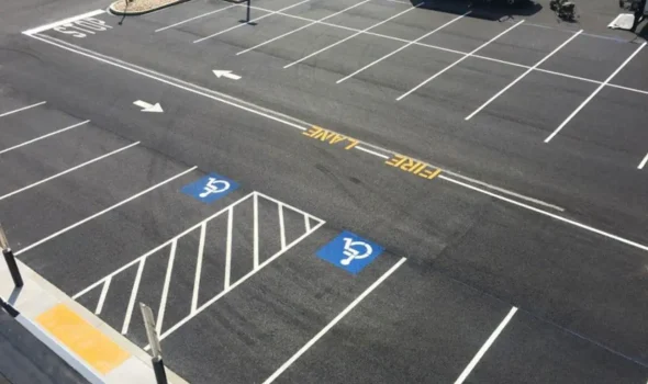 Professionally marked Car Parks by Asphalt Contractors Auckland completed by an expert team with extensive experience.