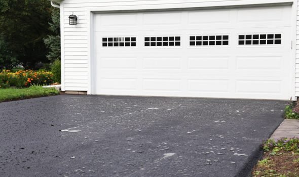 Freshly paved residential Driveways by Asphalt Contractors Auckland highlighting durable and long lasting Driveways solutions in Auckland.